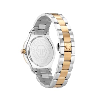 Plein Underdog Green Dial Two-tone Stainless Steel Bracelet Watch