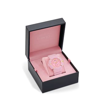 Versace Real Active Chrono Pink Dial Silicone Strap Watch