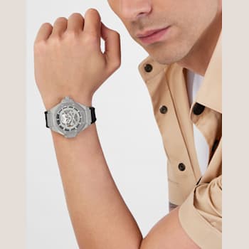 Plein $keleton Royal Silicone Strap Mens Watch