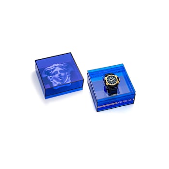 Icon Active Chronograph Transparent Black Case Watch
