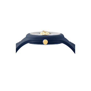 Versus Versace Fire Island Lion Blue Silicone Strap Watch