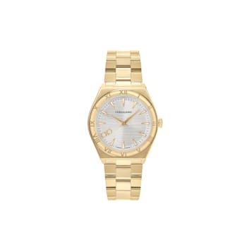 Salvatore ferragamo gold watch 2025