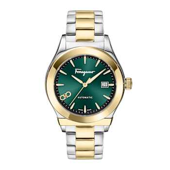 Ferragamo 1927 Green Dial Stainless Steel Automatic Watch