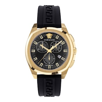 Versace Geo Chrono Strap Watch