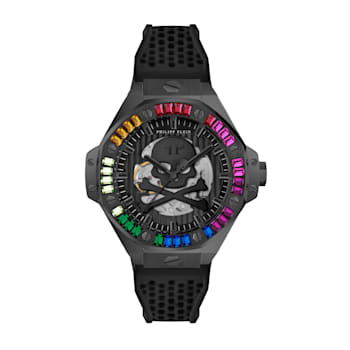 Plein $keleton Royal Silicone Strap Mens Watch