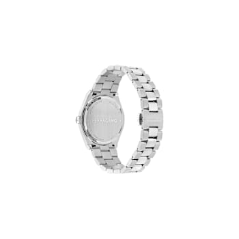 Vega Upper East Black Dial Stainless Steel Bracelet Watch