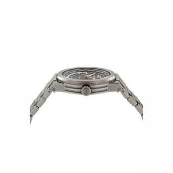 F-80 GMT Worldtime Gunmetal Stainless Steel Bracelet Watch