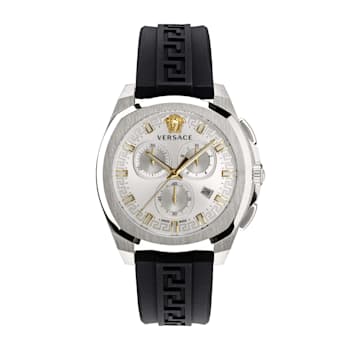 Versace Geo Chrono Strap Watch