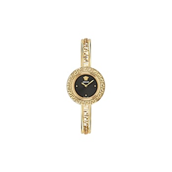 La Greca Womens Watch IP Yellow Gold Case Black Guilloché Dial IP Yellow
Gold Bracelet