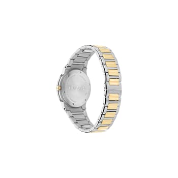 Ferragamo Sapphire Logo White Matte Dial Two-tone Stainless Steel
Bracelet Watch