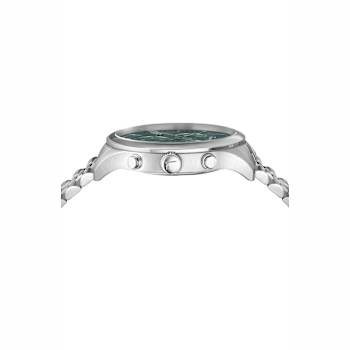 Ferragamo Duo Chrono Green Dial Stainless Steel Bracelet Watch