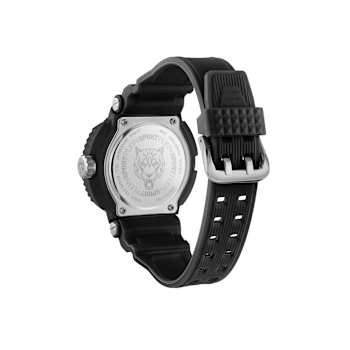 Tiger Power Black Dial Silicone Strap Watch