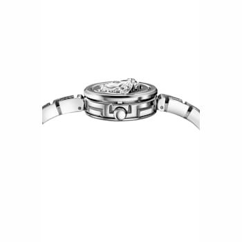 Medusa Secret Silver Tone Sunray Dial Bracelet Watch