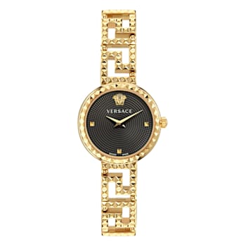Versace Greca Goddess Black Dial Bracelet Watch
