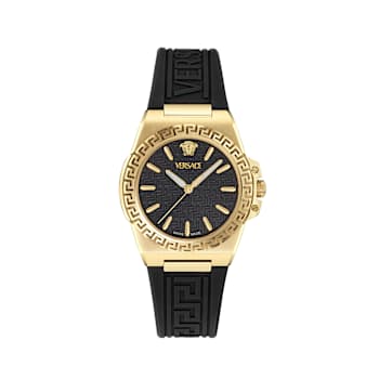 Greca Reaction Black Dial Silicone Strap Watch
