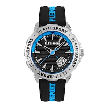 Rampage Stainless Steel Case Silicone Strap Watch