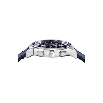 Ferragamo 1927 Chrono Blue Leather Strap Watch