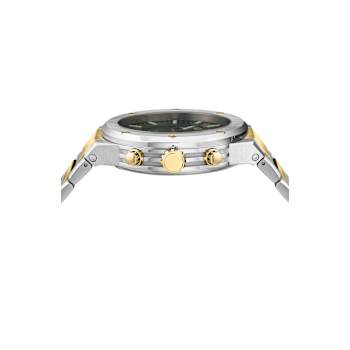 Ferragamo F-80 Green Dial Chrono Bracelet Watch