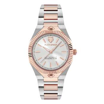 Metronaut White Dial Two-tone Bracelet Watch