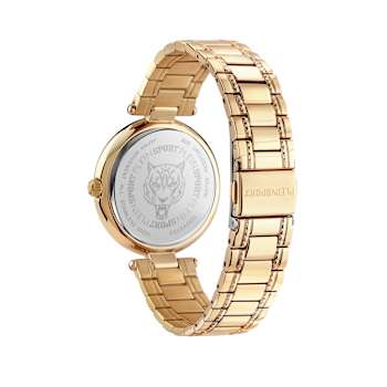 Opium Champagne Dial IP Yellow Bracelet Watch