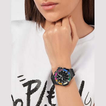 Plein Chrono Royal Silicone Strap Womens Watch