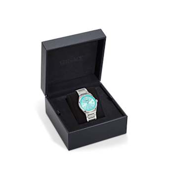 V-Auria Light Blue Dial Stainless Steel Bracelet Watch