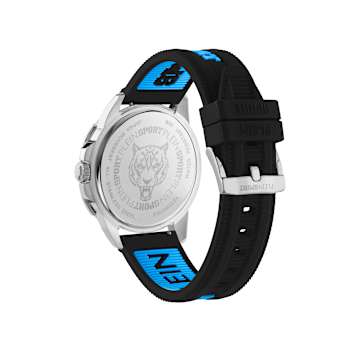Rampage Stainless Steel Case Silicone Strap Watch