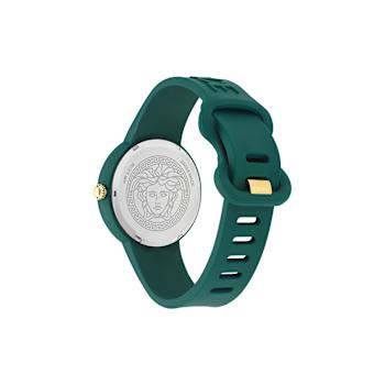 Medusa Pop Green Dial Silicone Watch