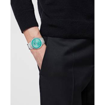 V-Auria Light Blue Dial Stainless Steel Bracelet Watch