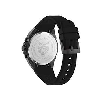 Urban Pulse IP Black Case Silicone Strap Watch