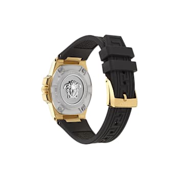 Greca Reaction Black Dial Silicone Strap Watch