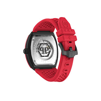 The $keleton Silicone Strap Mens Watch