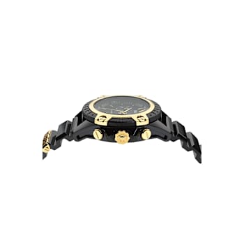 Icon Active Chronograph Transparent Black Case Watch