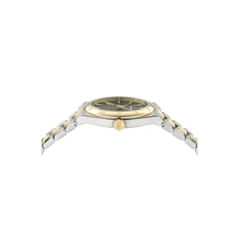 Vega Upper East Green Dial Two-tone Stainless Steel Bracelet Watch