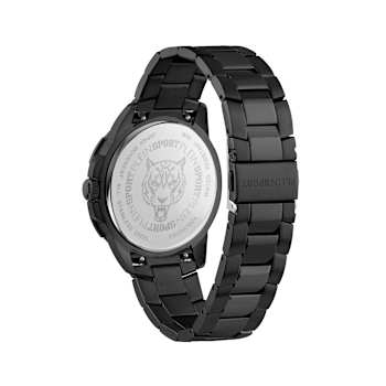 Rampage Black Dial IP Black Bracelet Watch