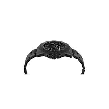 Rampage Black Dial IP Black Bracelet Watch