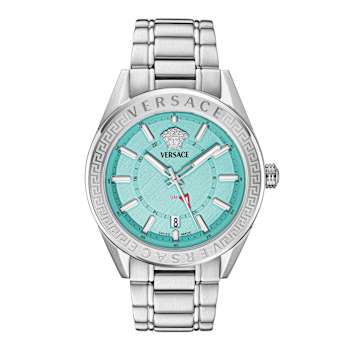 V-Code GMT Blue Sunray Dial Stainless Steel Bracelet Watch