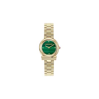 Gancini Twisted Yellow Stainless Steel Bracelet