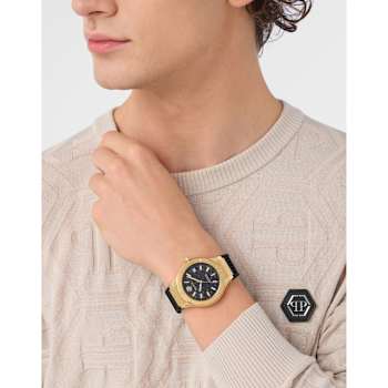 Plein Underdog Black Dial Silicone Watch
