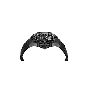 Urban Pulse IP Black Case Silicone Strap Watch
