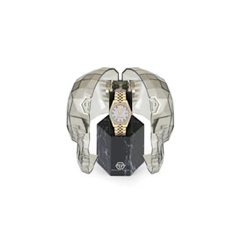 Philipp Plein Date Superlative White Dial Yellow Stainless Steel
Bracelet Watch