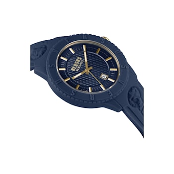 Versus Versace Tokyo Blue Silicone Strap Watch