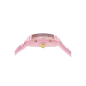 Versace Dominus Ecoceramic Pink Dial Watch