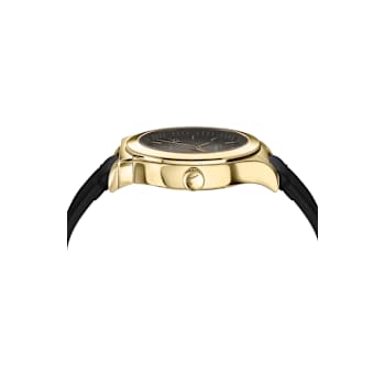 Ferragamo 1927 Black Dial Leather Strap Automatic Watch
