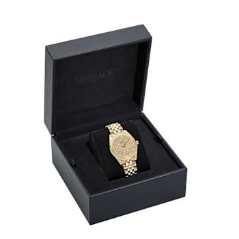 V-Code Gold Tone Dial Yellow Stainless Steel Bracelet Watch