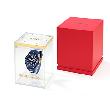 F-80 Translucent Blue Dial Chronograph Watch
