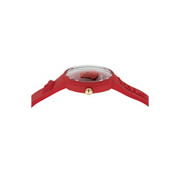 Versace Medusa Pop Red Silicone Strap Watch