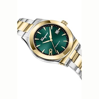 Ferragamo 1927 Green Dial Stainless Steel Automatic Watch