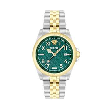 Versace Anteo Green Dial Bracelet Watch