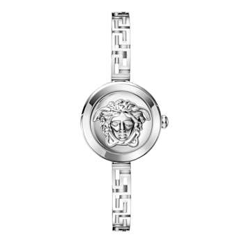 Medusa Secret Silver Tone Sunray Dial Bracelet Watch